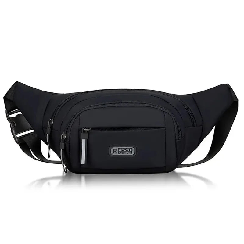 Men's Large Capacity Fitness Waist Pack Portable Anti Theft Ultra Thin Small Chest Bag Sports Outdoor Leisure Running Waist Bag