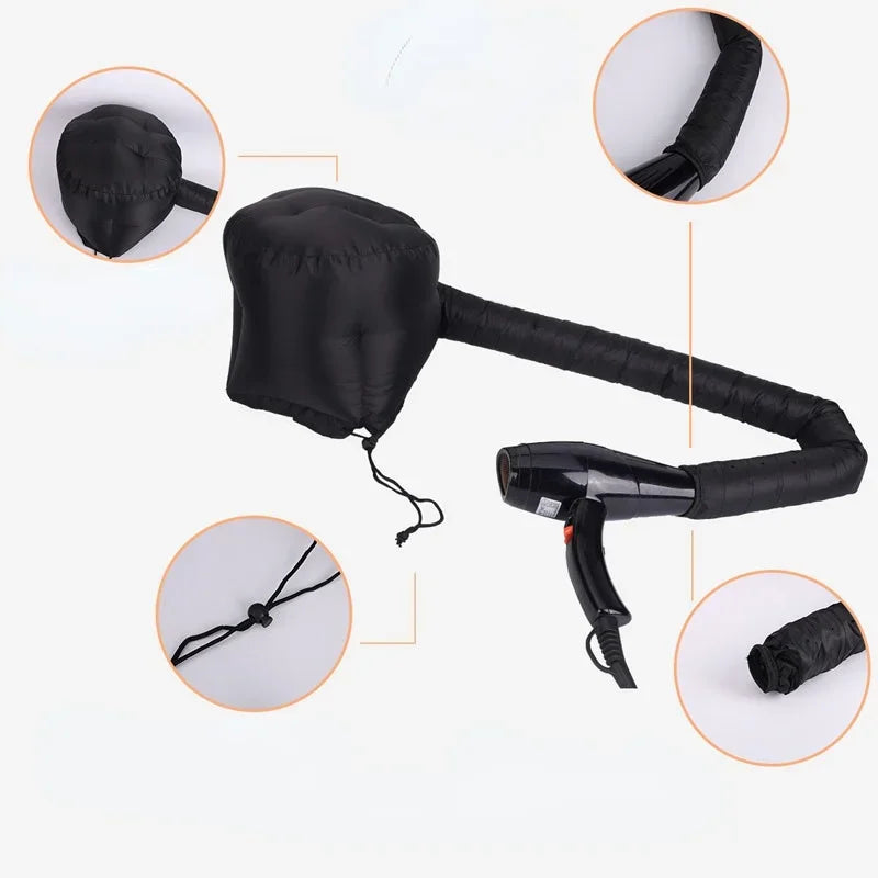 Portable Hair Bonnet Dryer Cap Gorro Secador Touca Difusora Steamer Quick Dry Baked Oil Care Diffuser Drying Hairdressing Tools