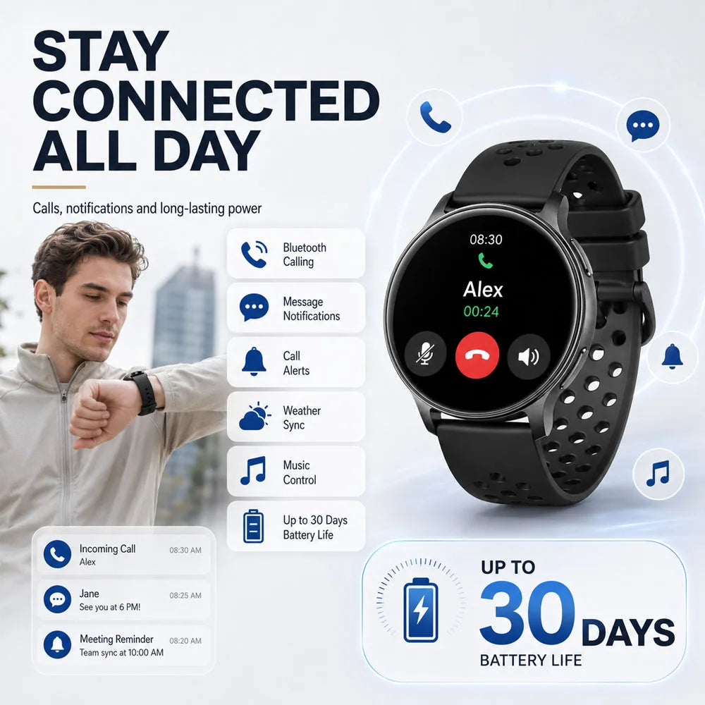 Smart Watch 100+ Sports Modes Health Monitoring Heart Rate Monitoring GPS Outdoor Compass Women’s Health Bluetooth Smart Watch