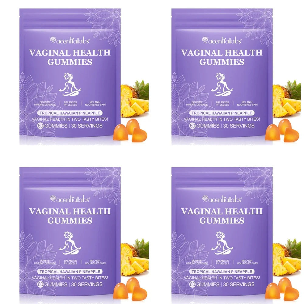 Acentiallabs Vaginal Health Gummies with Bacillus Coagulans and Vitamin C, Supports Immune Defense and PH Balance, 60 Gummies