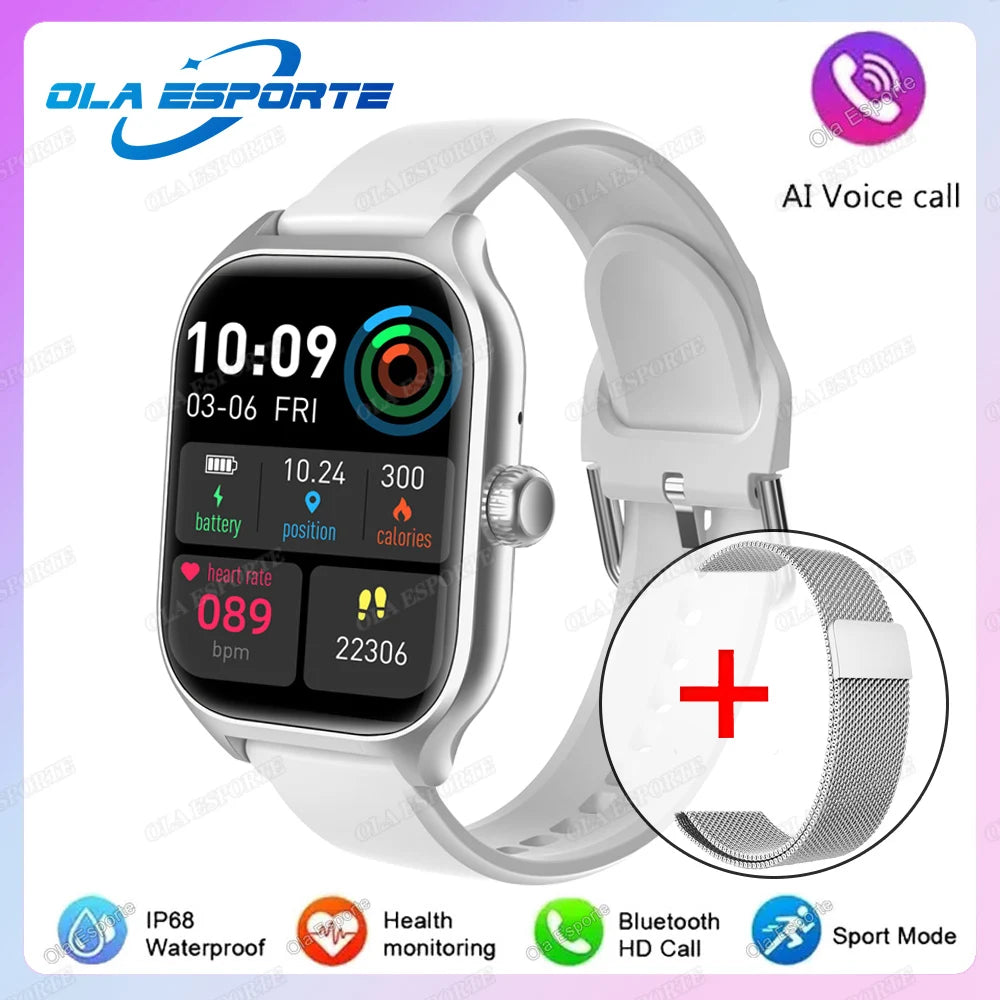 2026 Smart Watch For Android IOS Watches 2.01inch HD Display Bluetooth Call Message Alert Music Sports Smartwatch Men Women Gift