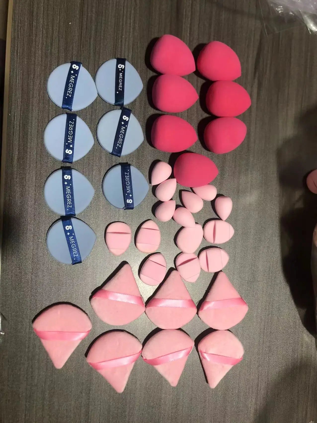 35Pcs Makeup Set - Multipurpose Sponges for Fndn/Concealer, Wet/Dry, Latex-Free All Skin, Cntr/Eye/Inner Crnr