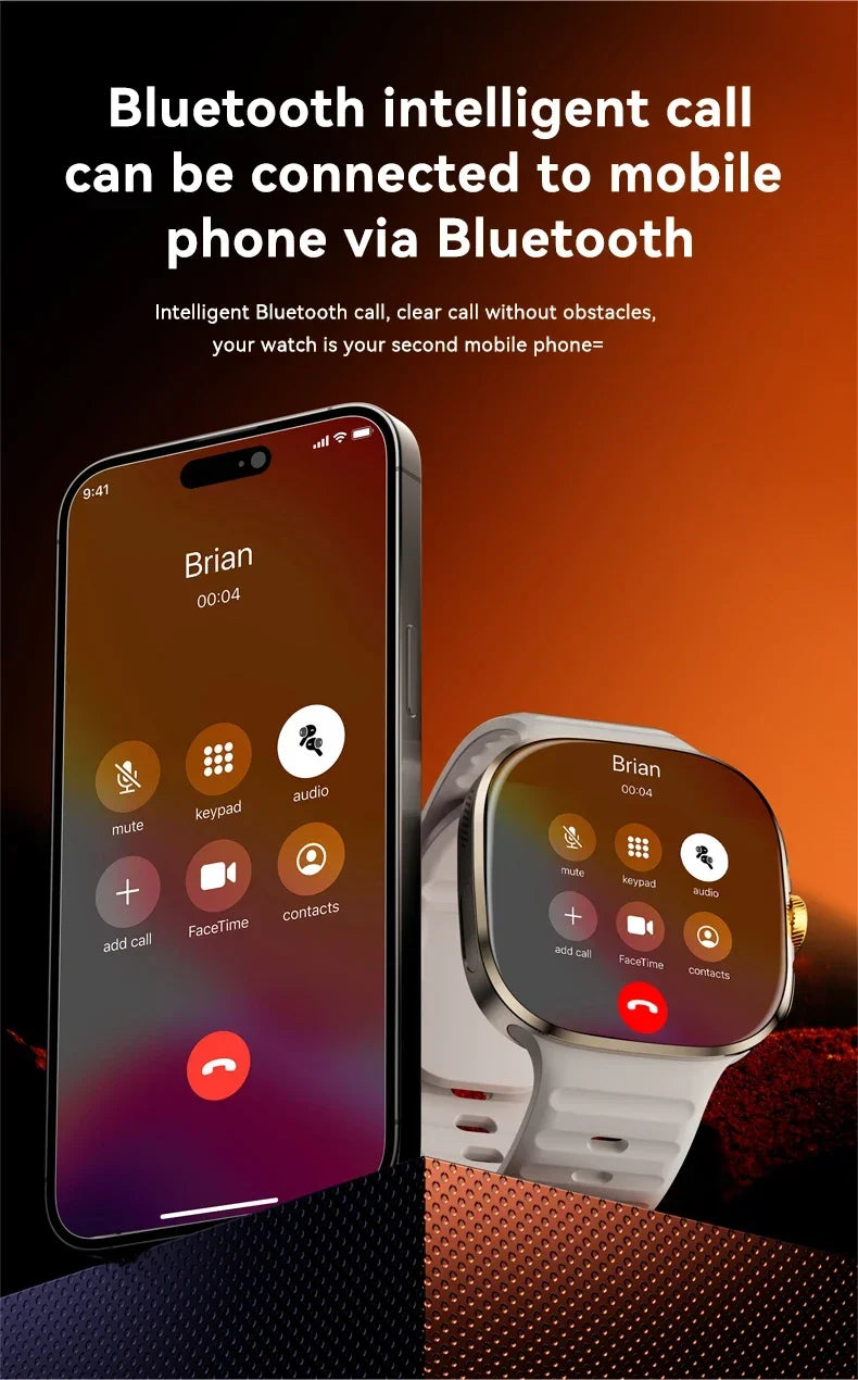 NEW Smartwatch 5G with 2.4" HD Screen 190° Rotating Camera WIFI 3D Stereo Navigation Compass NFC Bluetooth Smart Watch Men Women