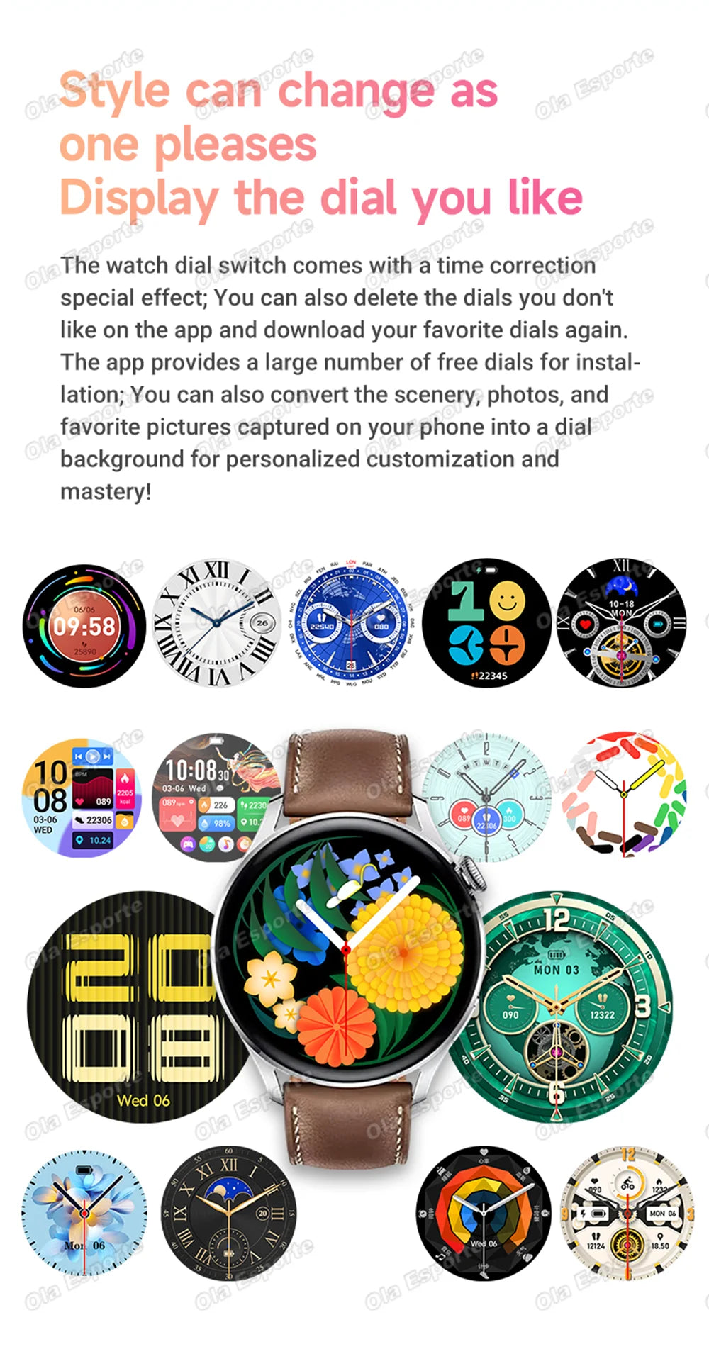 2026 New Smart Watch For Men Women 1.52" Full Touch Screen Waterproof Health and Sleep Monitor Multi-function Smart Watch HW12