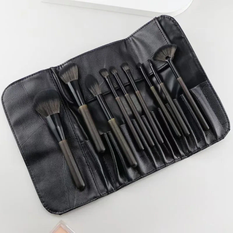Makeup Brushes Bag Travel Make up Brushes Bag Storage Brush Organizer Holder up to 12 Brushes PU Portable