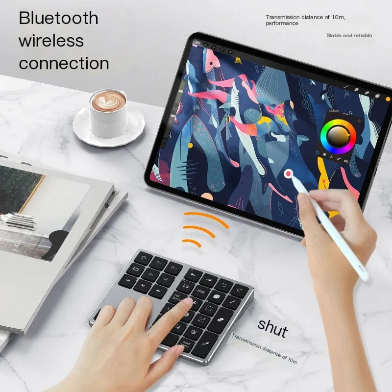 Procreate Portable Mini Keyboard Wireless Bluetooth Keyboard Suitable For Apple iPad Painting Ultra-thin Silent Painting Keypad