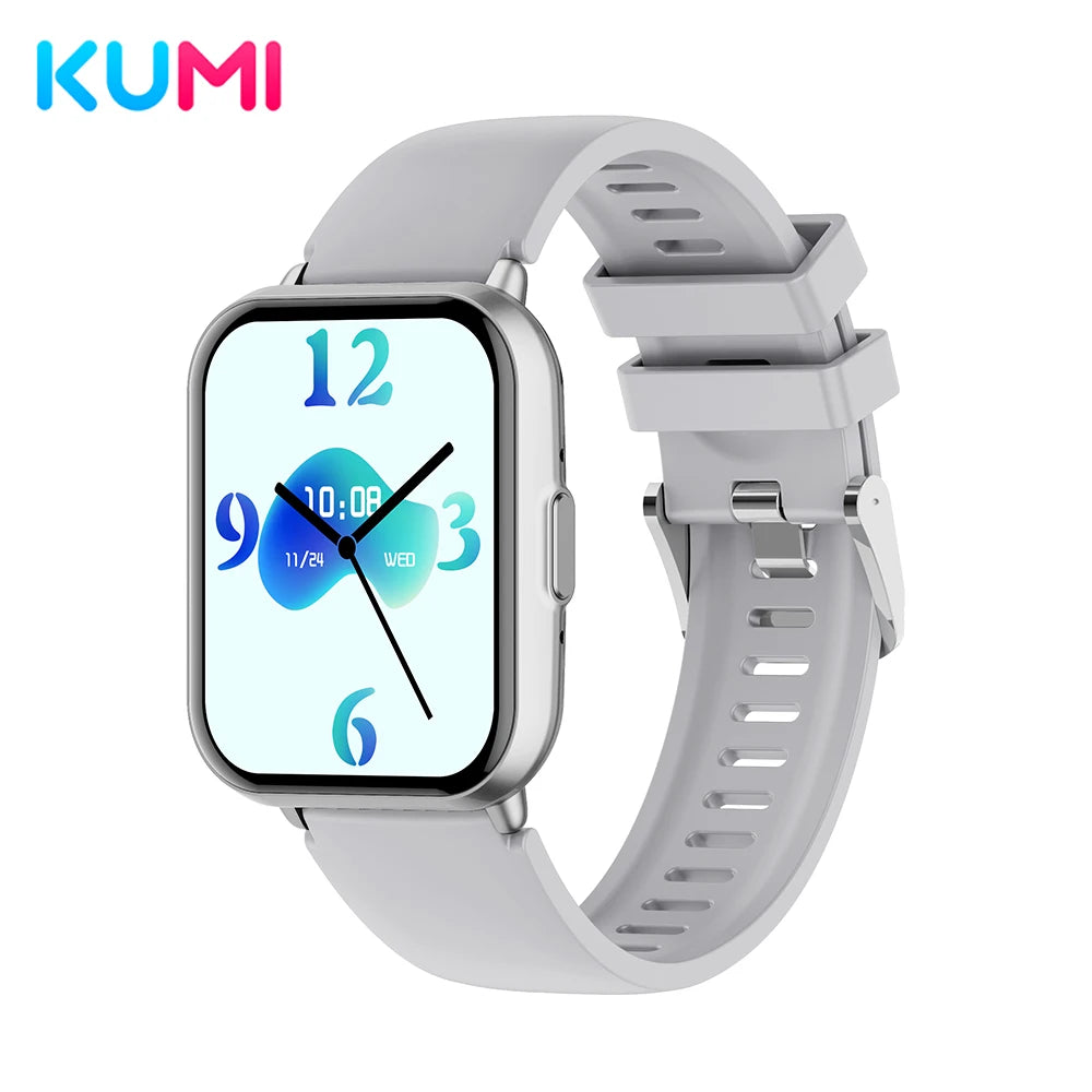 KUMI M2 Smart Watch 1.83" HD Screen ChatGPT 100+ AI Watch Faces 2ATM Bluetooth Calling 100+ Sports Modes Health Monitoring