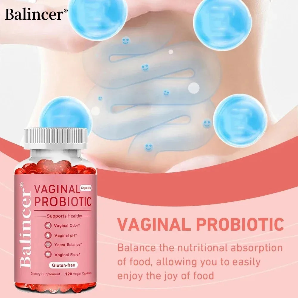 Probiotics Capsules for Women, Promote Vaginal Health, Yeast Balance, Bloating & Digestion, Immune Support, Energy Boost