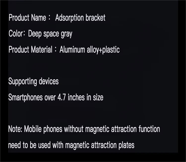 Magnetic Car Phone Holder 360° Rotating Folding Electric Vacuum Suction for Car Navigation Gym Kitchen Streaming Bracket