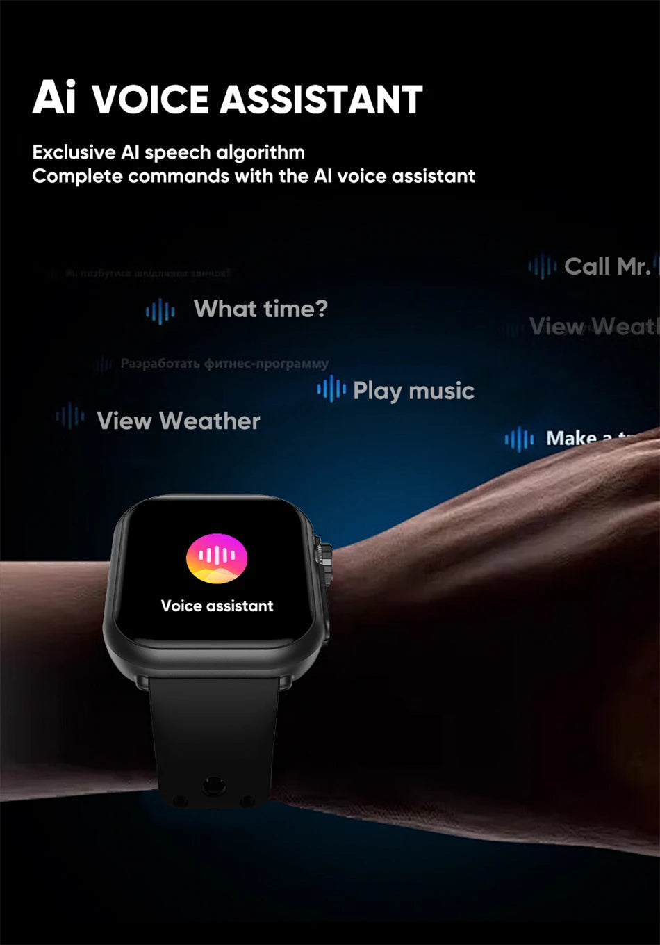 2025 New For Xiaomi Smart Watch Men Women 1.85-Inch HD AMOLED Full Touch Screen IP68 Waterproof Bluetooth Call SmartWatch Man