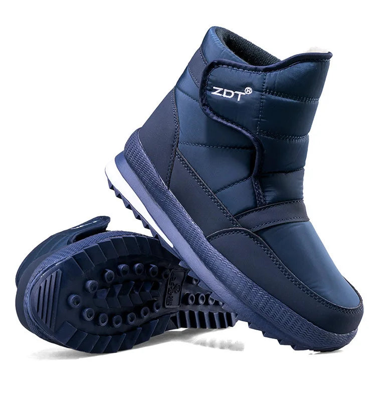 -40°C Winter Thicken Warm Men's Snow Boots Outdoor Waterproof Comfort Cotton Shoes Cold Resistant Non-slip Platform Ankle Boots