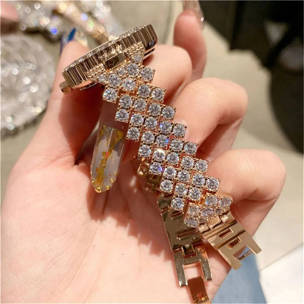 Watch for Women Watches 2023 Best Selling Products Luxury Watch Rhinestone Brand Reloj Mujer Watch Bracelet Set Diamond Steel