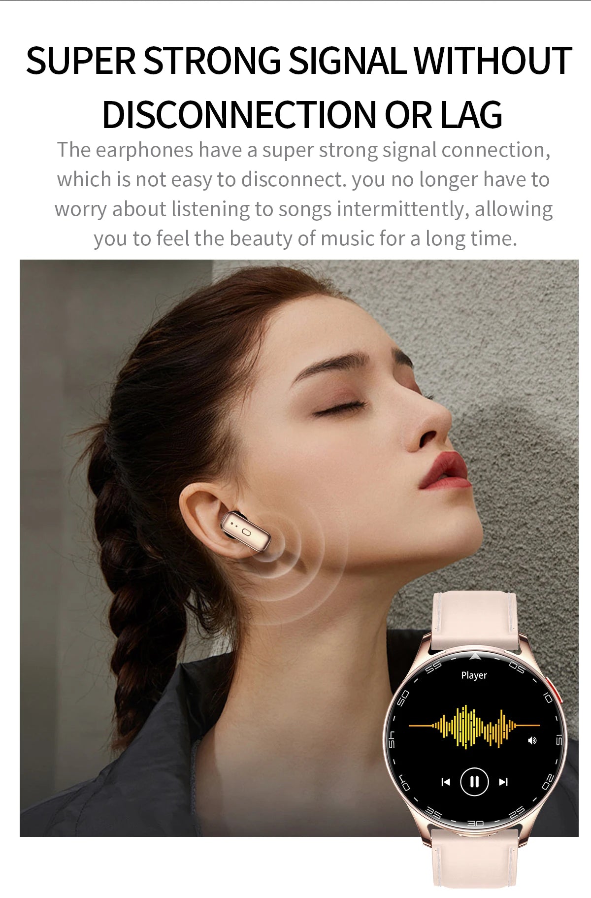 LIGE 2 In 1 TWS Headset Smart Watch 1.39" Women Men Sport Fitness Heart Rate Health Tracker Watches Earphone Music Smartwatch
