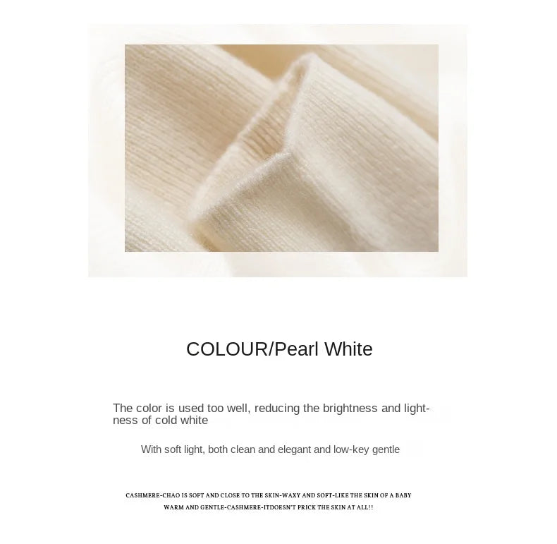 100% pure cashmere sweater women  sweater slim fit sweater versatile for autumn and winter knitted high neck cashmere