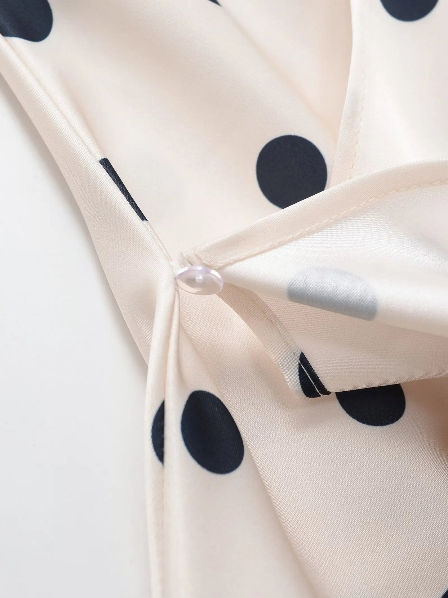 HH Women Fashion Halter Tops Draped Asymmetrical Hem Elegant Satin Sleeveless Summer Vest Female Casual Party Polka Dot Tops