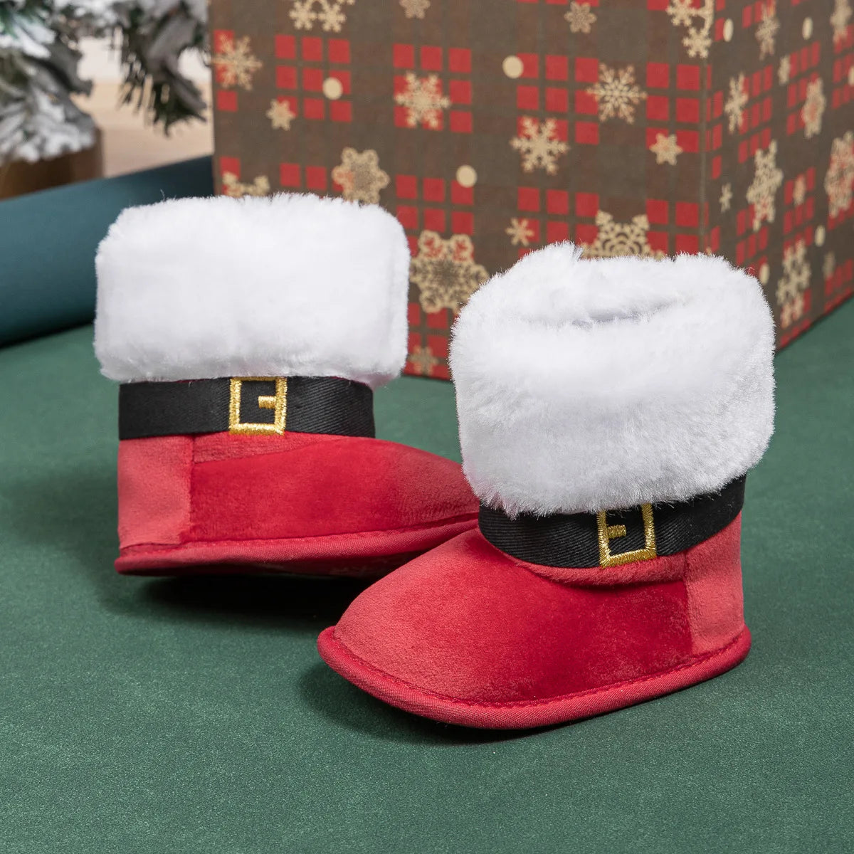 0-1 Year Old Baby Winter Thick and Warm Snow Boots With Added Fleece Soft Soled Warm High Boots