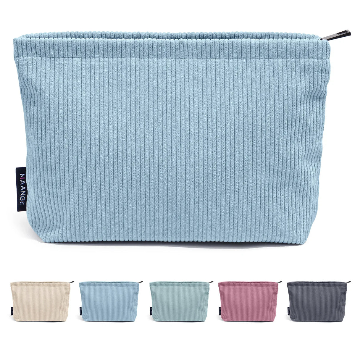Makeup  Corduroy Travel Cosmetic Bag Portable Storage Bag Purses Women Large Capacity Zipper Make Up Organizer Storage Clutch