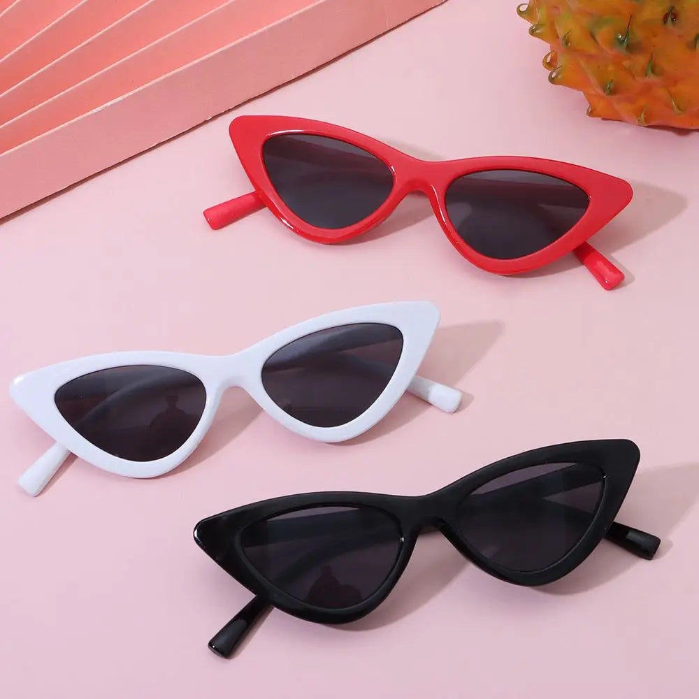 Vintage New Cat Eye Kids Sunglasses Boys Girls Small Triangle Frame Gift Sun Glasses Children Baby Oculos De Sol Infantil UV400