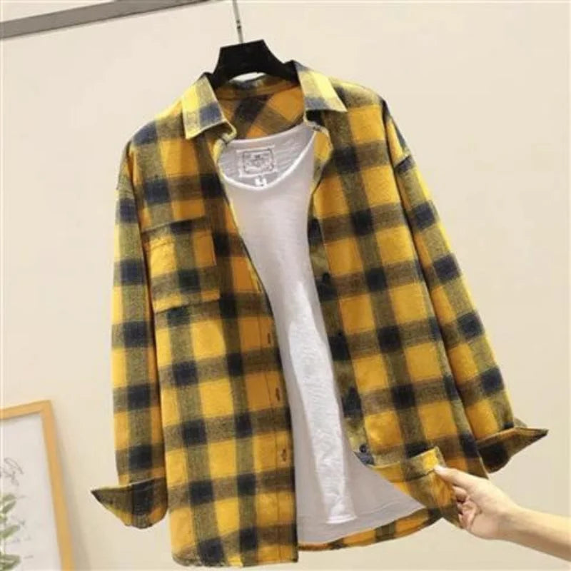 Long Sleeve Shirts and Blouses for Men Plaid Elegant Cotton Normal Man Tops Social Free Shipping New In Hipster Spring Clothing