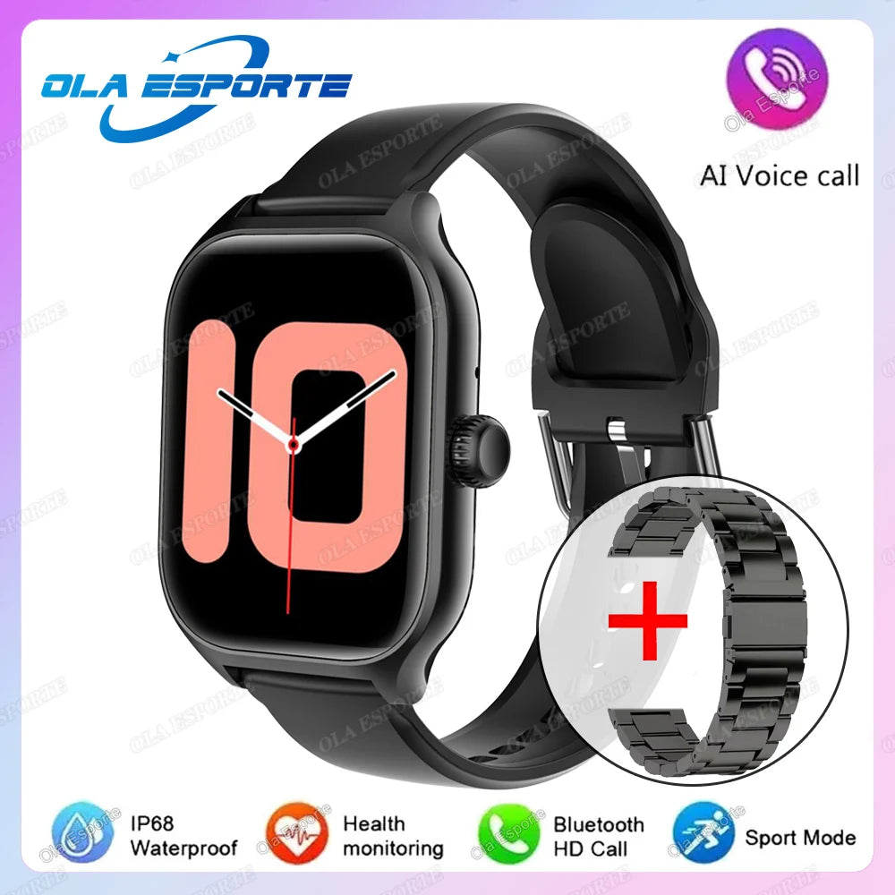 2026 Smart Watch For Android IOS Watches 2.01inch HD Display Bluetooth Call Message Alert Music Sports Smartwatch Men Women Gift