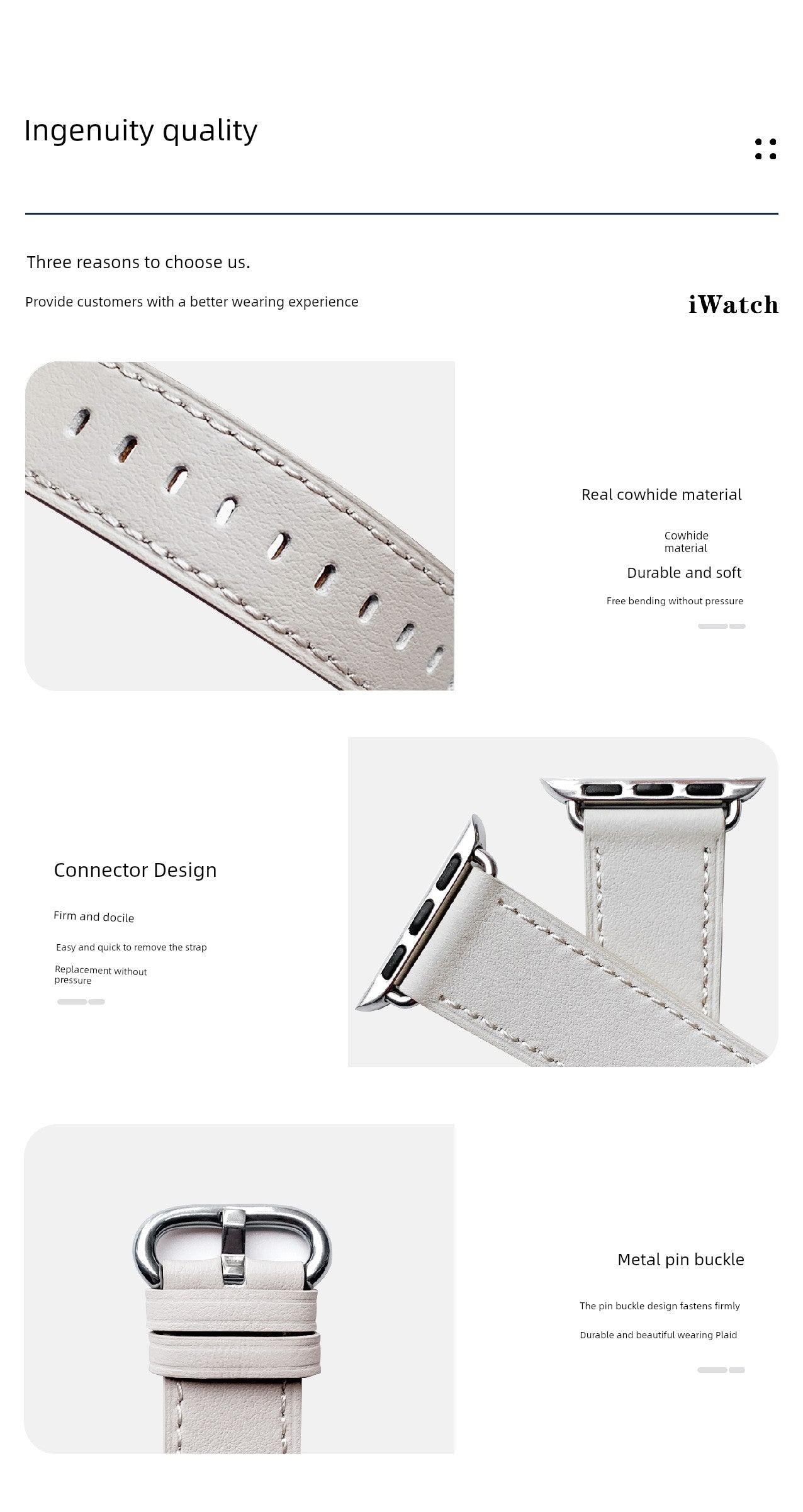 Kebitt Apple Fancy Leather Strap