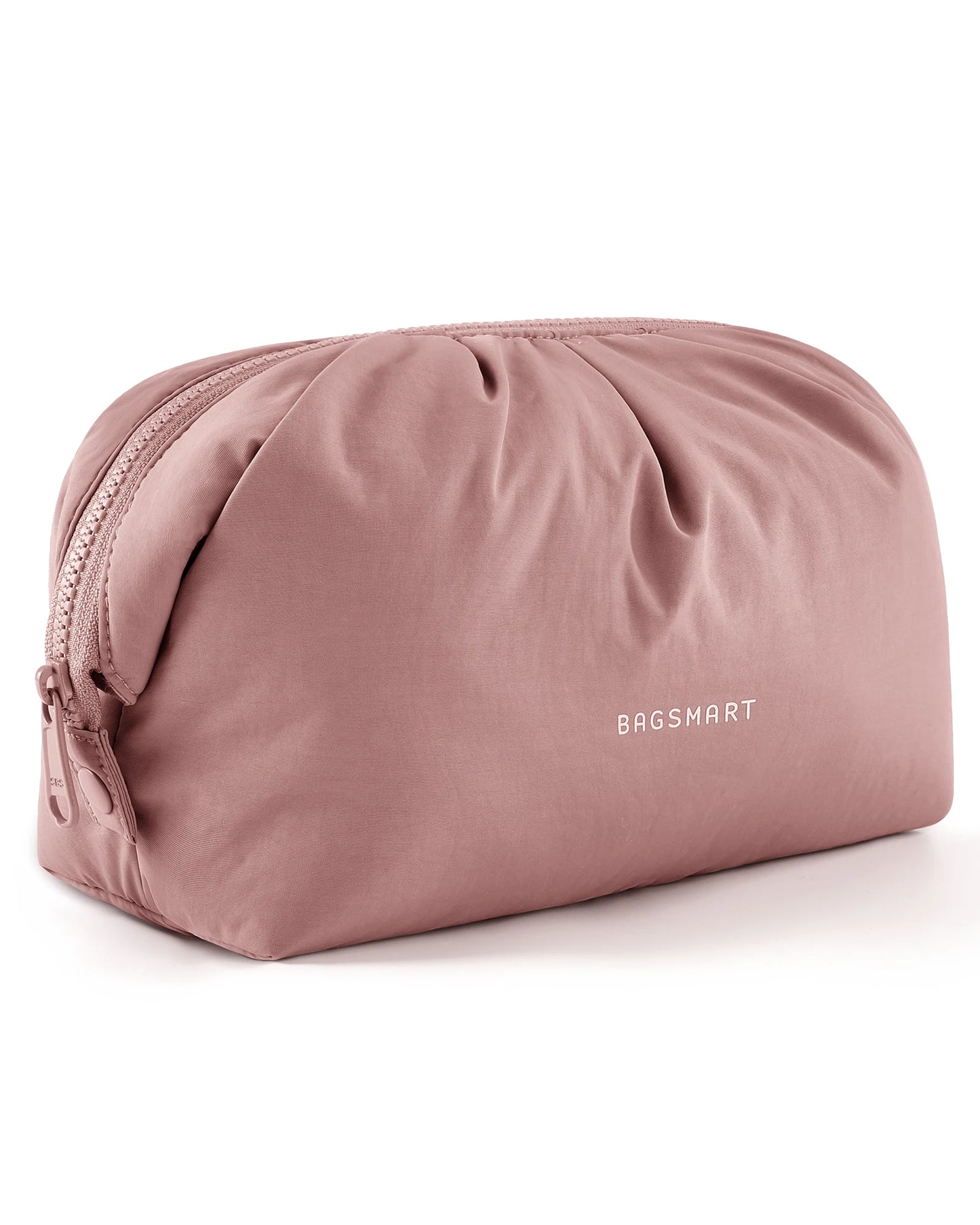 BAGSMART Makeup Bag Large Capacity Cosmetic Bags for Women Wide-open Make Up Pouch Travel Essentials Toiletries Accessories