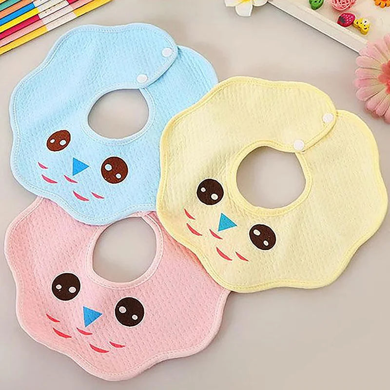 Baby Bibs Infant Cotton Scarf Feeding Saliva Towel Bandana Burp Cloth for Newborn Boys Girls Bib Eating Accessory