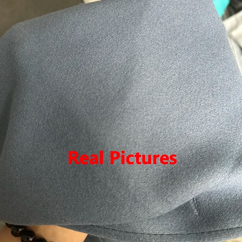 2024 New Winter Women Fashion Comfortable Woolen Coat Lady Chic Versatile Solid Color Outside Daily Thermal Fleece Coat Jackets