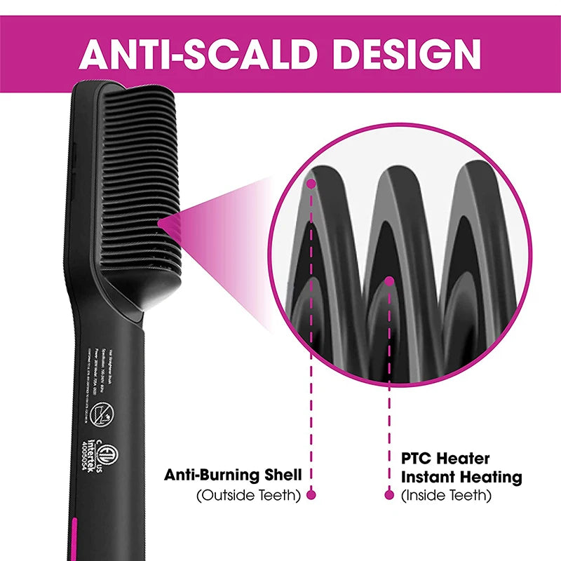 Hair Dryer Comb Curling Irons Beauty Products Hair Brushes Fast Heating Hair Straightener Comb
