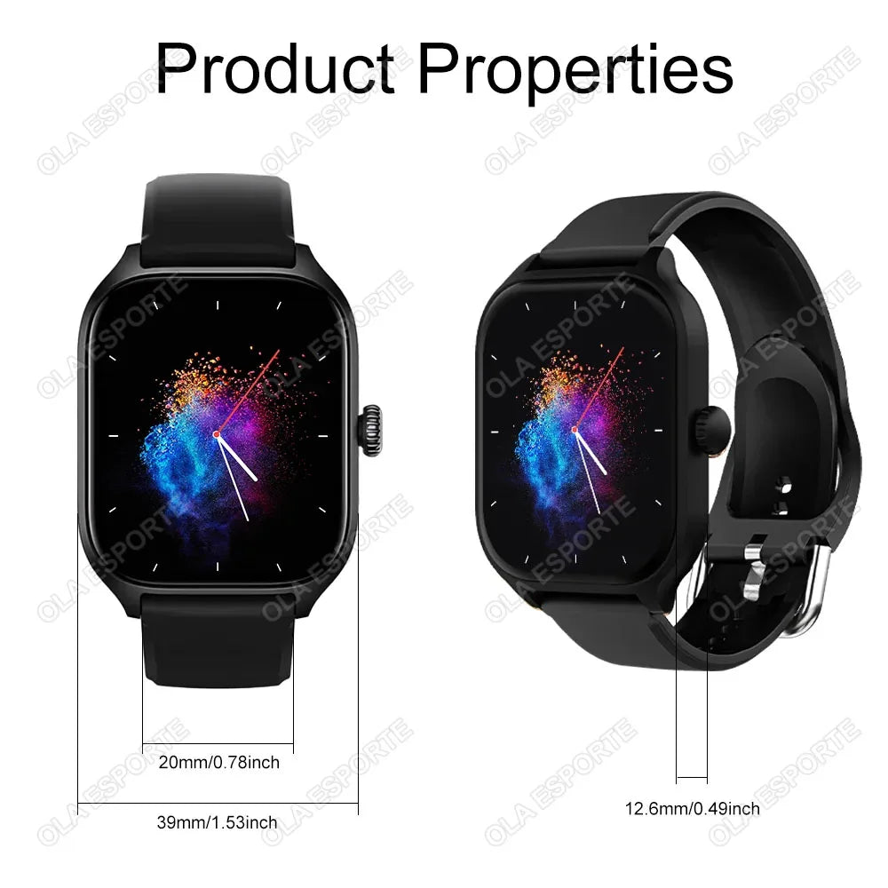 2024 New Smart Watch For Men Women Dial to Answer Calls GPS Sports Tracking Heart Rate Blood Oxygen Monitor Bluetooth Smartwatch