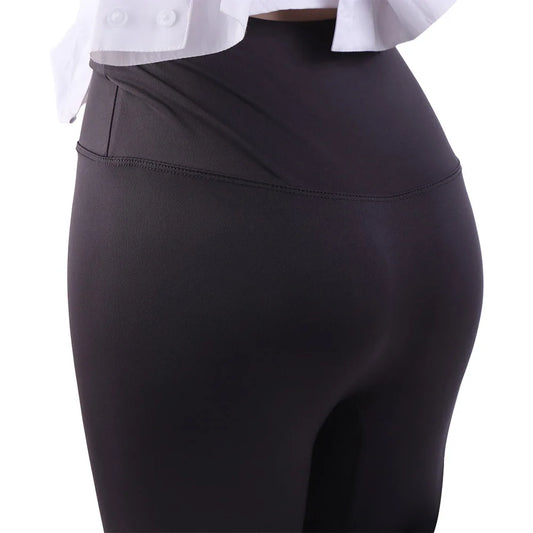 Soft High Waist Women Leggings with Pocket Tight Elastic Jogging Women's Capri Pants Slimming Seamless Shapewear Gym Fitness