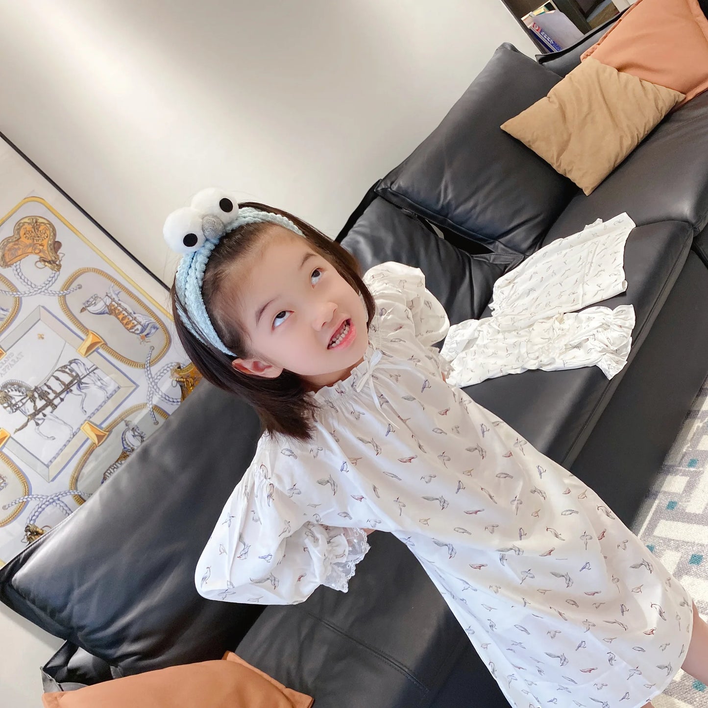 Pajamas Dress for Baby Girls Summer Children Floral Printed Soft Loose Night Dresses Princess Girl Nightgown Lady Sleepwear