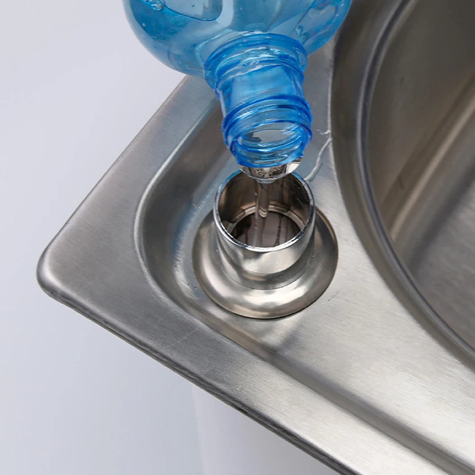 Stainless Steel Sink Soap Dispenser Kitchen Detergent Liquid Soap Dispenser Refillable Hand Press Sink Built-in Bottle
