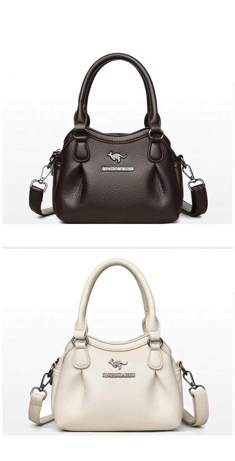 Luxury Women's Tote PU Leather Soft Crossbody Bags Women Designer Handbags High Quality Large Casual Female Messenger Sac