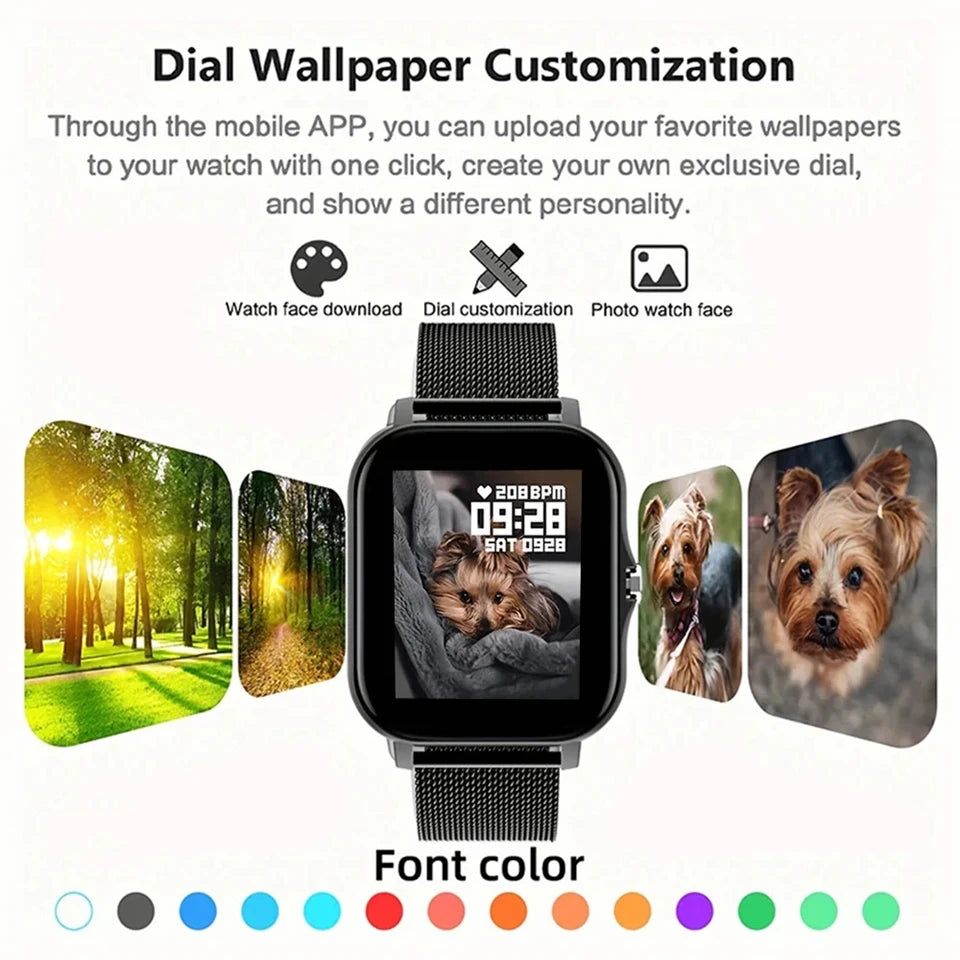 Smart watch, wireless calling /dial, multi -Sport mode,Suitable for men and women, sports watches, Custom Wallpaper,for iPhone/A