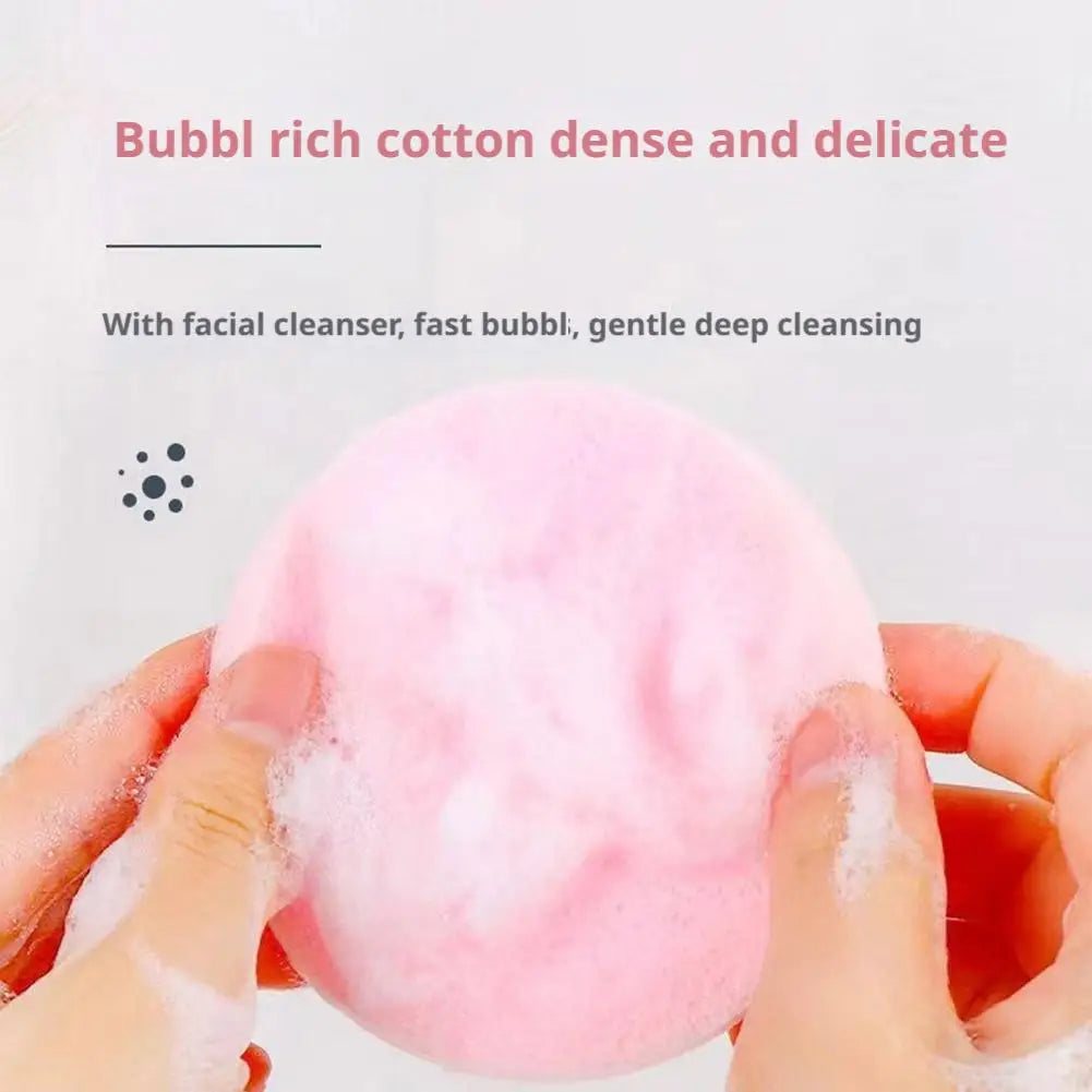 12PCS Facial Sponge Compressed, Face Cleansing Sponge Cosmetic Wet Puff Dry Wet Makeup Facial Sponge Round Wash Face Sponges