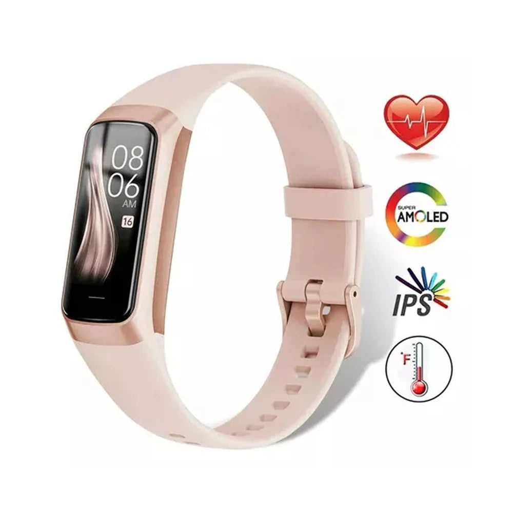 696 Smart Watches 1.1-Inch AMOLED Screen Blue Tooth Call Measurement Temperature Heart Rate Sleep Sports Health Bracelet Women