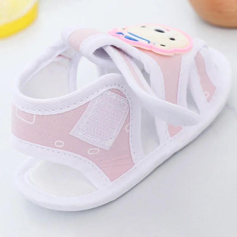 Newborn Baby Summer Sandals Kids Canvas Shoes Casual Soft Crib Shoes Toddler First Walkers Baby Sandals Boys Girls Clogs