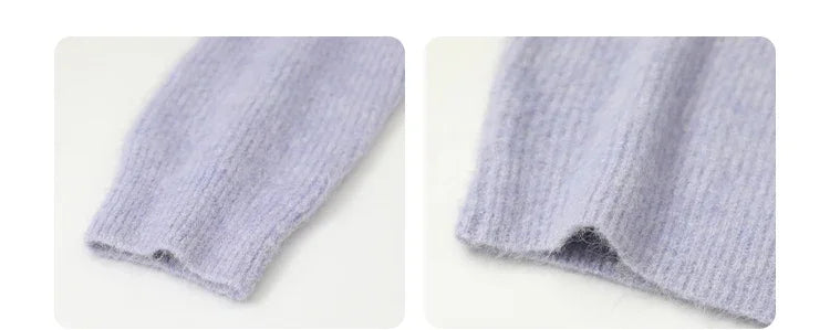 CHIC VEN Women Sweater Long Sleeve Pullover Solid Loose O Neck Soft Alpaca Female Tops Woman Knitwear Jumpers Spring Autumn 2024