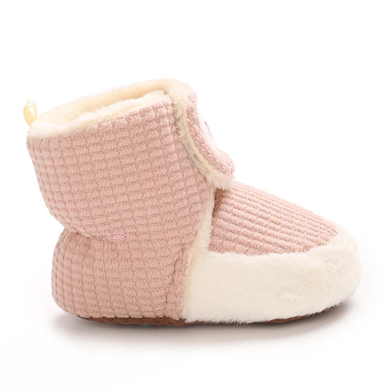 Winter Boots For Baby Boys And Girls Snow Soft Sole Anti Slip And Warm Flat Shoes Baby's First Walking Baby Shoes Boots 0-18
