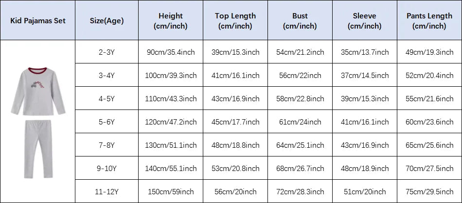 Mail's 2025 Family Pajamas Set Girls Boys Homewear Matching Clothes Cotton Fabric with Embroidery
