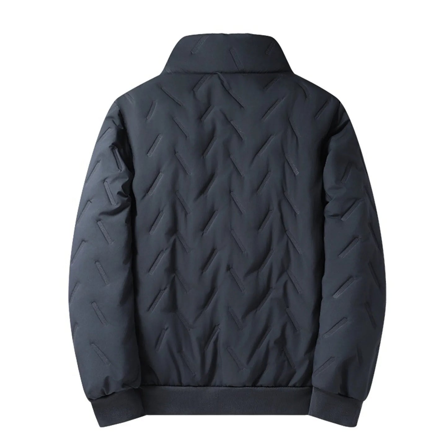 Men's Lamb Fleece Jackets Autumn Winter Casual Short Cardigan Coat Simple Comfy Solid Color Small Stand Collar Zipper Jackets