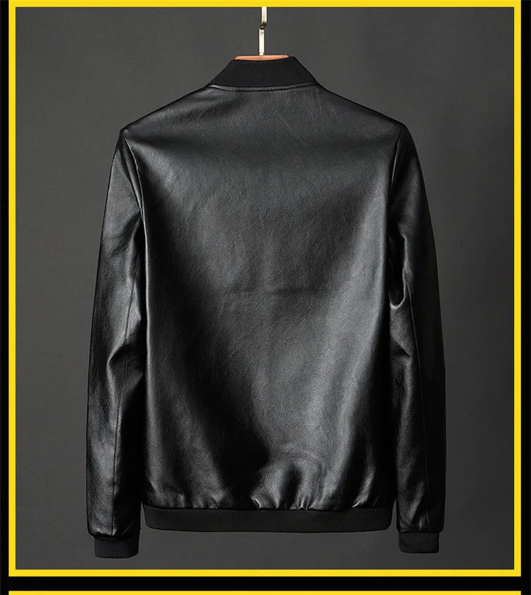 Men's Jackets Men's Spring Autumn Leather New Popular Korean Style Slimming Trends