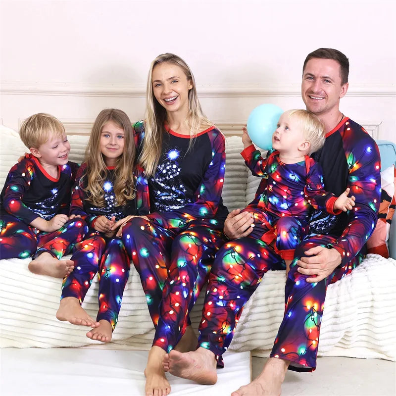 Christmas Family Pajamas Adults Kids Matching Outfits Cute Loose Sleepwear Mother Daughter Father Don Baby Romper Xmas Look Pjs