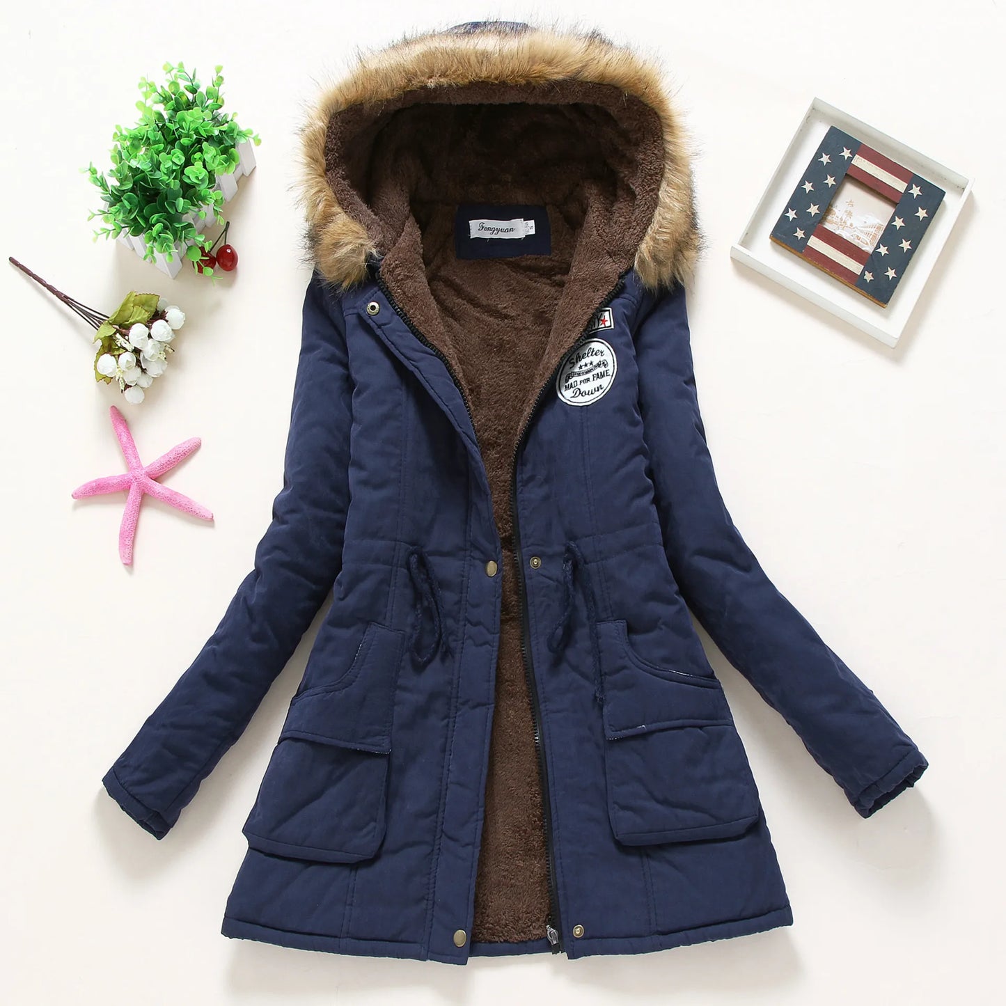 Spring Autumn Winter Jacket Women 2022 Thick Warm Hooded Parka Mujer Cotton Padded Coat 3XL Casual Slim Jacket Female