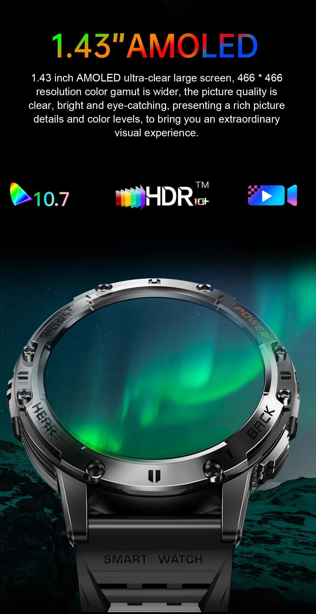 LIGE New AMOLED Smart Watch Men with Flashlight Sports Waterproof Fitness Tracker Bluetooth Call Smartwatch Man For Android ios