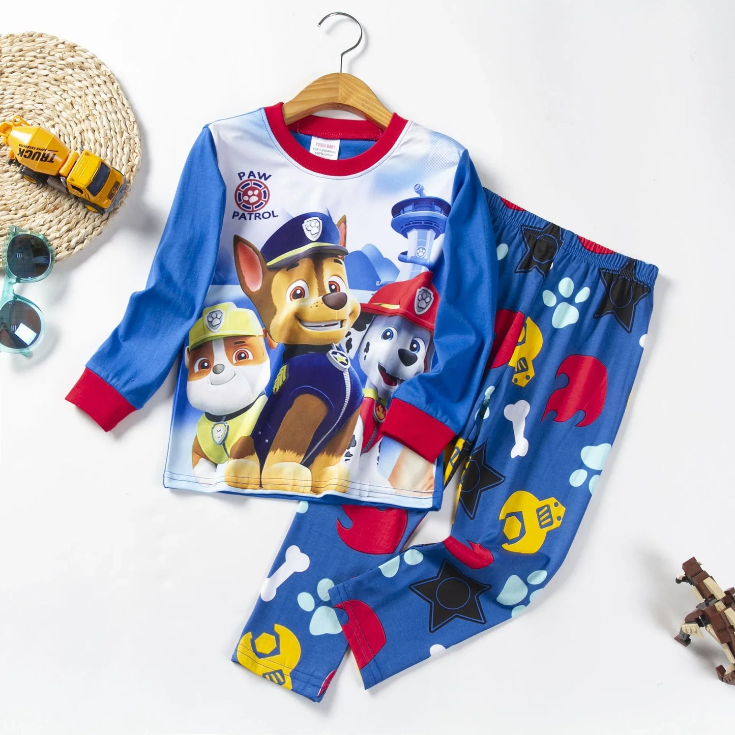 PAW Patrol New Spring Autumn Kids Pajamas Baby Boys Girls Cartoon Long Sleeve Round Neck Pyjamas Toddler Cotton Sleepwear Suits