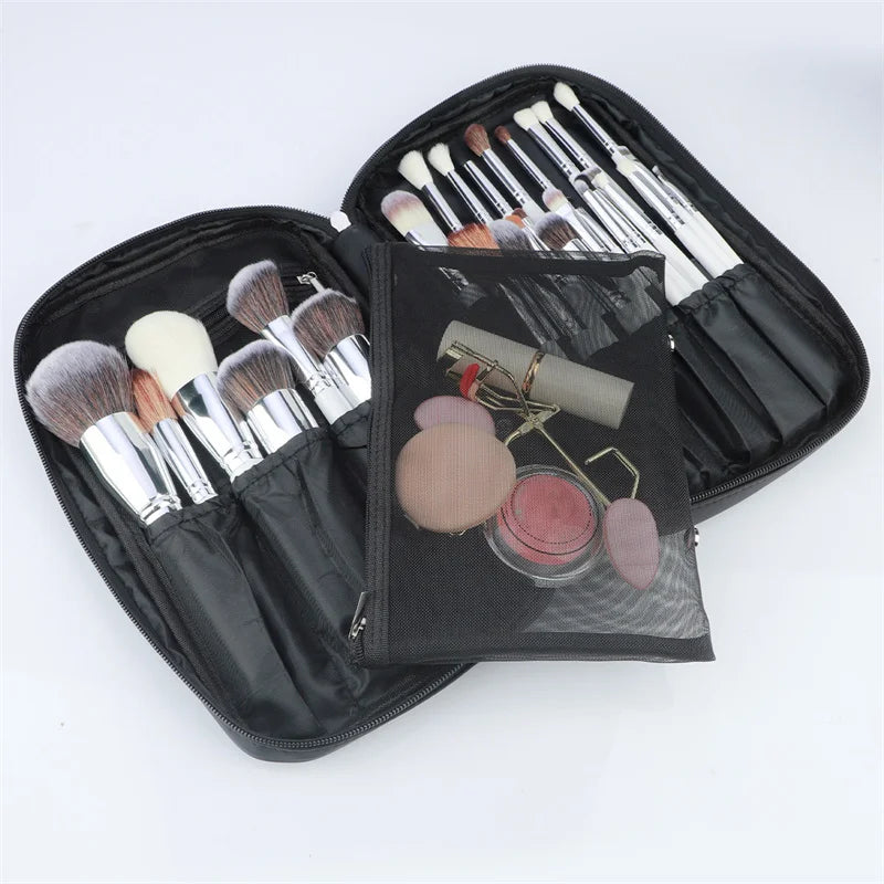 Makeup Brush Storage Bag Cosmetic Makeup Tools Handbag Large Capacity Makeup Brushes Storage Bags Comestic Tools Zipper Pouch