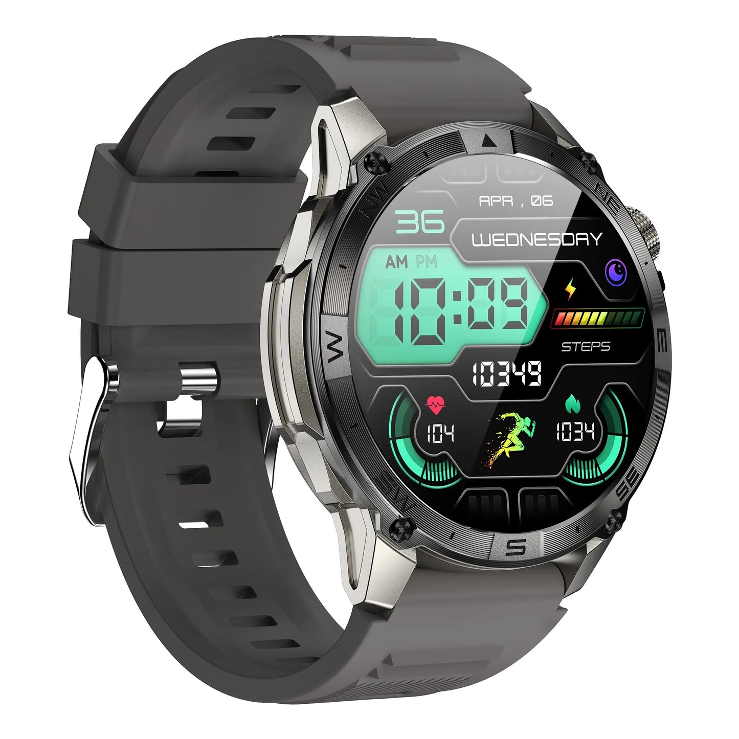 Smart Watch 2026 For Android IOS GPS Compass Sports Smart Watches For Man Women HD AMOLED Bluetooth Call Waterproof Smartwatch