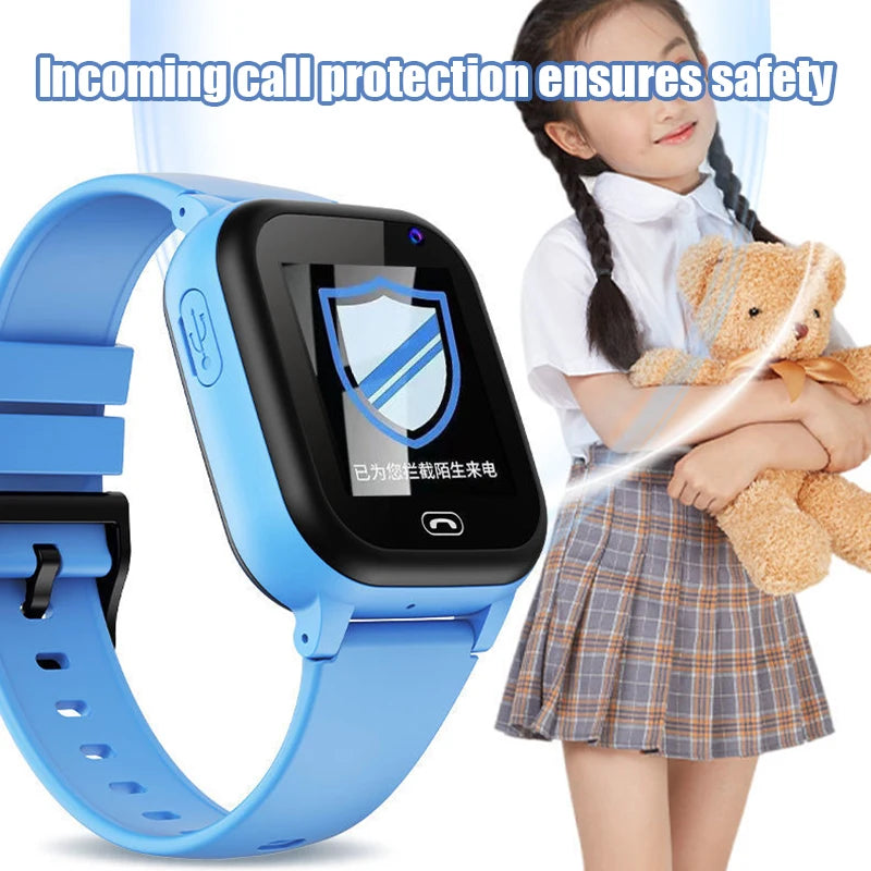 4G Kids Smart Phone Watch SOS GPS Call LBS Tracker Location Sim Card Clock Camera Chat Waterproof Smartwatch Boys Girls Gifts